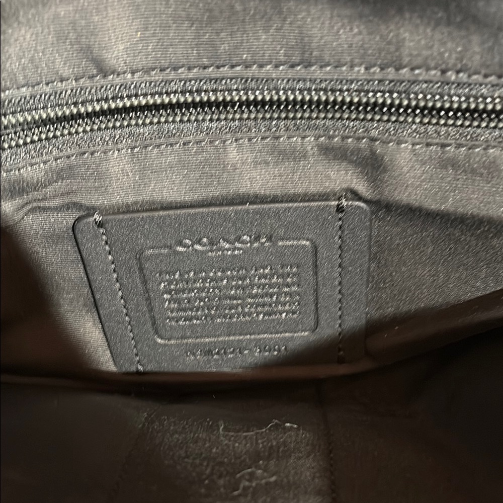 Coach Black and Blue Monogram Backpack - Picture 2 of 5